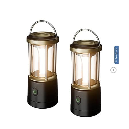 Lepro Battery Powered LED Portable Camping Lantern, 2-pack $22.99 Black or White Free Shipping Costco.com