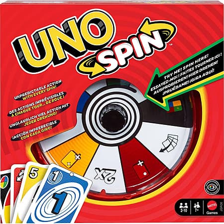 Juego de Cartas Mattel Uno Spin