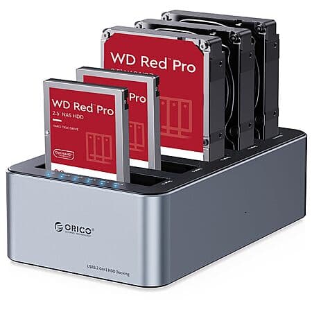 ORICO USB C 5 Bay Hard Drive Cloner/Duplicate Hard Drive Docking Station $65.99 after coupon