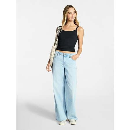 No Boundaries Ribbed Cami Top, 5-Pack, Women's XXS-XXL $8.98