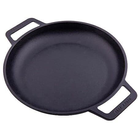 Sartén de Hierro Fundido Victoria 10 Pulgadas con Asas (Curado con Aceite de Linaza)